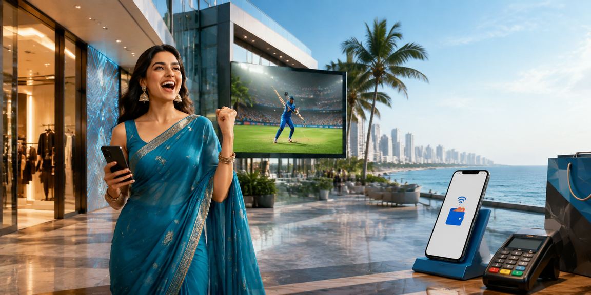 Woman in saree enjoying Aviator game with VIP bonuses in India